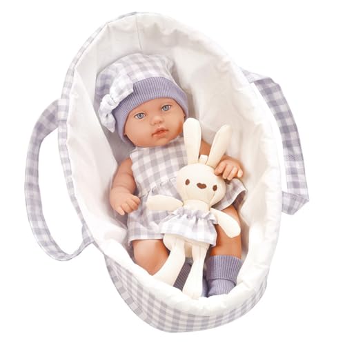 LICHENGTAI Reborn Babypuppe Silikonpuppe mit Schlafkorb, Süß Realistische Reborn Puppe Lebensechte Babypuppen Silikonpuppe Neugeborene Baby Junge Mädchen Spielzeug Geschenke LICHENGTAI Reborn Babypuppe Silikonpuppe mit Schlafkorb, Süß Realistische Reborn Puppe Lebensechte Babypuppen Silikonpuppe Neugeborene Baby Junge Mädchen Spielzeug Geschenke von LICHENGTAI