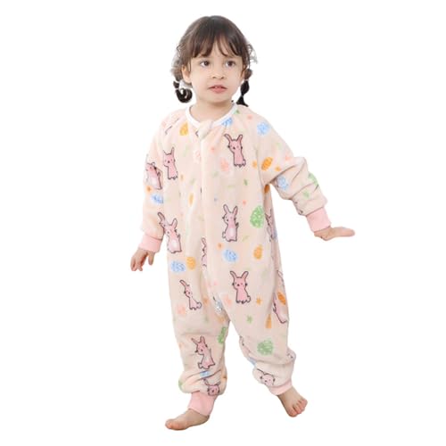 LICHENGTAI Tier Kostüm für Kinder, Karikatur Tier Jumpsuit Winter Kinder Tier Pyjamas Mit Kapuze Flanell Strampler Unisex Baby für Cosplay Halloween Karneval von LICHENGTAI