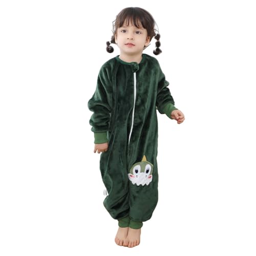 LICHENGTAI Tier Kostüm für Kinder, Karikatur Tier Jumpsuit Winter Kinder Tier Pyjamas Mit Kapuze Flanell Strampler Unisex Baby für Cosplay Halloween Karneval von LICHENGTAI