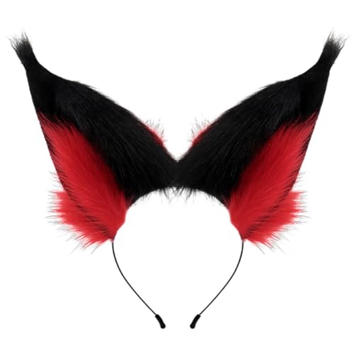 LICHENGTAI Tier Ohren Haarreif, Plüsch Tier Ohren Haarnadel Haarschmuck Simuliertes Tierohren Haarband, für Halloween Weihnachten Anime Cosplay Mädchen Damen und Kinder von LICHENGTAI