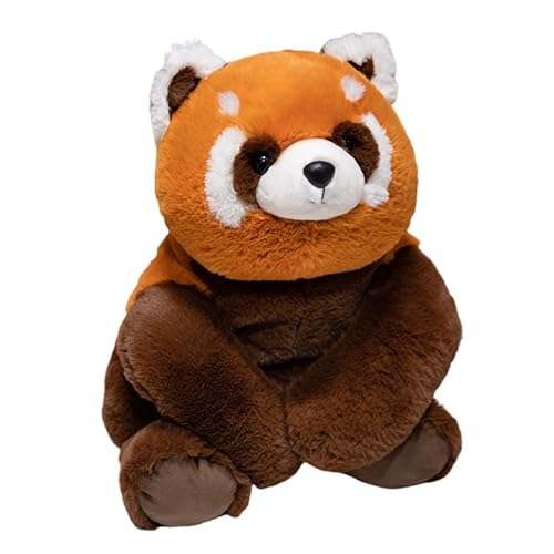 LICHENGTAI Waschbär Plüschtier, 50CM Simulation Waschbär Plüschpuppe Sitzende Tier Plüschpuppe Cartoon Tier Companion Puppe für Kinder Frauen von LICHENGTAI