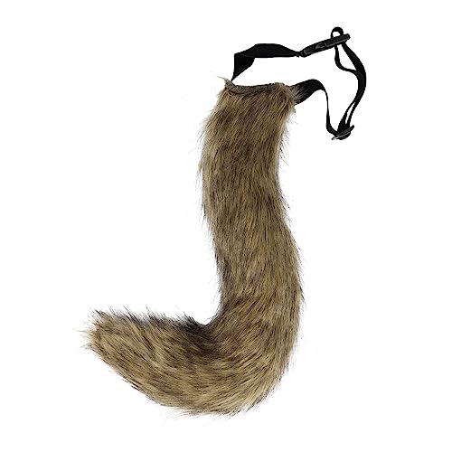 LICHENGTAI fuchsschwanz cosplay Plüsch Kunstpelz Tail Cosplay Groß Lang Tier Fuchs Katze Hund Wolf Schwanz Halloween Anime Großer Schwanz für Halloween Party Kostüm Cosplay verkleiden Tier Tails von LICHENGTAI