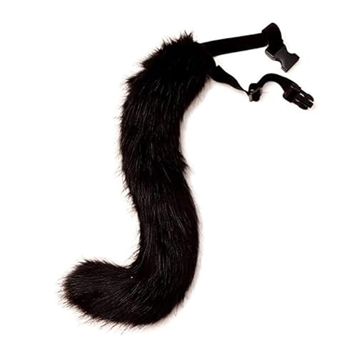 LICHENGTAI fuchsschwanz cosplay Plüsch Kunstpelz Tail Cosplay Groß Lang Tier Fuchs Katze Hund Wolf Schwanz Halloween Anime Großer Schwanz für Halloween Party Kostüm Cosplay verkleiden Tier Tails von LICHENGTAI