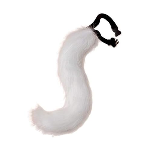 LICHENGTAI fuchsschwanz cosplay Plüsch Kunstpelz Tail Cosplay Groß Lang Tier Fuchs Katze Hund Wolf Schwanz Halloween Anime Großer Schwanz für Halloween Party Kostüm Cosplay verkleiden Tier Tails von LICHENGTAI