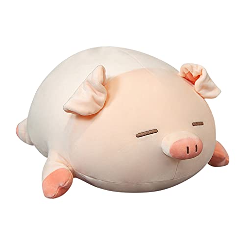 Schwein Kuscheltier, Schwein Plüsch Kissen Gefüllte Weiche Daunen Baumwolle Tier Plüschtiere Kuscheltier Schwein Plüsch Kissen Stofftier Kinder Spielzeug Dekokissen Hundepuppen für Kinder, 50CM von LICHENGTAI