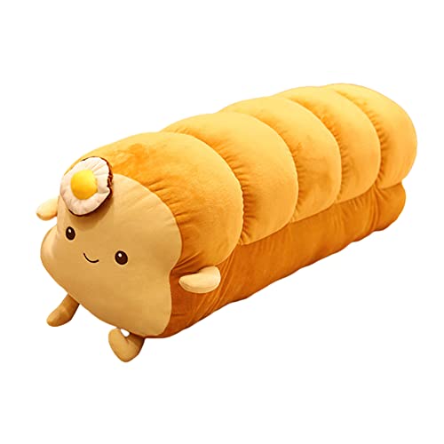 Toast Plüschtier, Toastbrotkissen Simulation Toastbrot Form Kissen Gefüllte Puppe niedliche Toast geschnittenes Home Bed Room Decor Weich Essen Kissen Brotkissen Puppe Spielzeug Geschenk, 40CM von LICHENGTAI