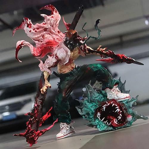 LICHOO Chainsaw Man Denji Anime-Actionfigur, 17 cm, Charakter-Sammelmodell, Statue, Spielzeug, PVC-Figuren, Schreibtisch-Ornamente, festliche Geschenke von LICHOO