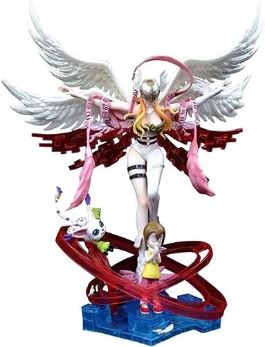 LICHOO Digimon Adventure Angewomon Anime-Actionfigur, 33 cm, Sammelmodell, Statue, Spielzeug, PVC-Figuren, Desktop-Ornamente, festliche Geschenke von LICHOO