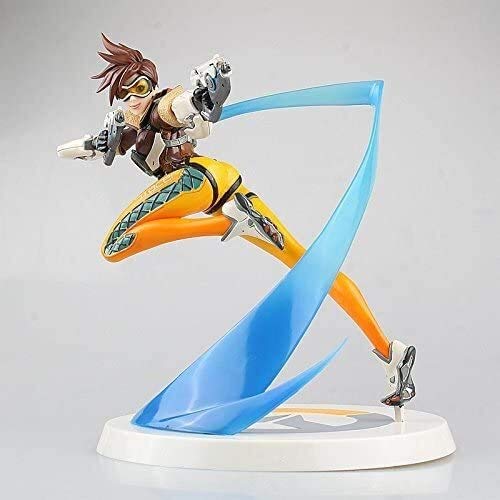 LICHOO Overwatch Anime Actionfigur OW Charakter Tracer PVC Figuren Sammlerstück Modell Charakter Statue Spielzeug Desktop Ornamente von LICHOO