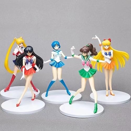 OLMITA Sailor Moon Anime Actionfigur Sailor Mars PVC Figuren Sammlerstück Modell Charakter Statue Spielzeug Desktop Ornamente von LICHOO