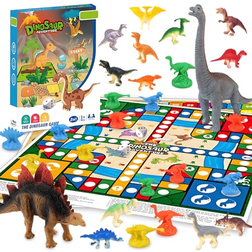 LIENGHNS Brettspiel Set Kinder 17 Pcs,Dinosaurier Brettspiele,Dinosaurier Spielzeug Mit Aktivität Spielmatte,Realistisches Dino Figuren,Pädagogisches Ab 3 4 5 6 7 Jahre von LIENGHNS