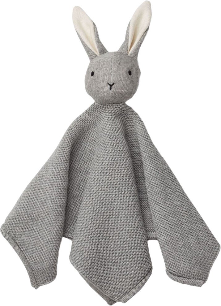 LIEWOOD Milo Schmusetuch Gestrickt, Rabbit Gray Melange von LIEWOOD