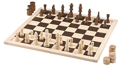 Lifetime Games 48780 - Spieleset Schach und Dame 2-in-1, Mehrfarbig von LIFETIME