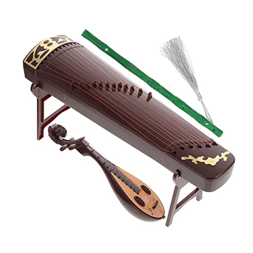 LIFKICH 1 Satz Mini Antike Puppe Zubehör Chinesische Art Ornamente Requisiten Pipa Xiao Guzheng Spielzeug von LIFKICH