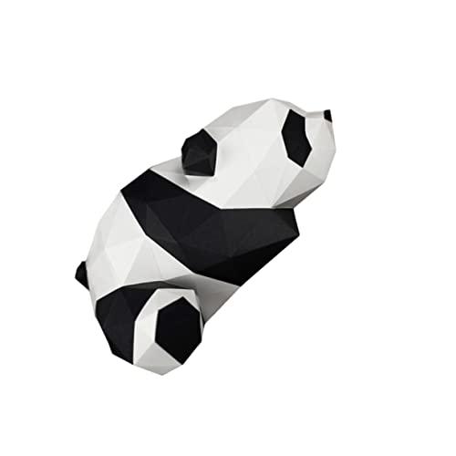 LIFKICH Hübsches 3D-Panda-Spielzeug Stereoskopisches Papiermodell Handgeformtes Festliches Party-Ornament für Jungen und Mädchen Erwachsene von LIFKICH