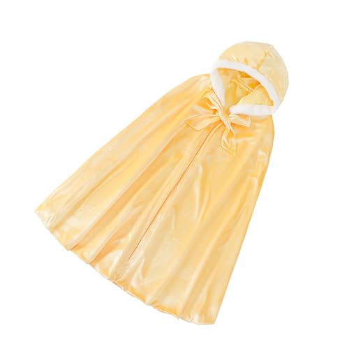 1stk Umhang Für Kinder Rollenspielkostüm Kleider Für Kinder Kinderkostüm Kinderkleid Kinder-mädchen-Kleidung Kostüme Für Mädchen Cosplay-Outfits Kindermantel Baumwolle Yellow LIFKOME von LIFKOME