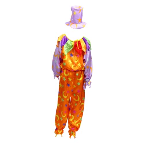 LIFKOME 1 Satz Clown-anzug Maske Zirkus Kostüm Clown-halloween Partykleidung Kleidung Für Halloween Lustige Clownkleidung Halloween-kleidung Kleidung Für Bühnenshows Baumwolle von LIFKOME