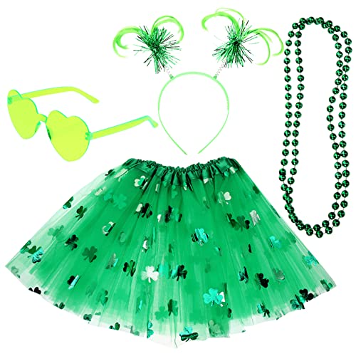 LIFKOME 1 Satz Festival Rock Set St. Patricks Day Tutu-rock Cosplay-kostüme Patrick-day-ornament St. Pattys-tag Patricks Day Kostümanzug Irisches Dekor St. Patricks Halskette Polyester von LIFKOME