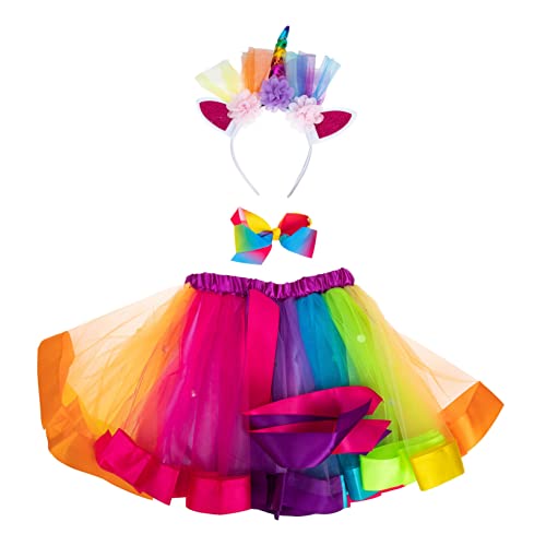 LIFKOME 1 Satz Gazeanzug Für Tutu-rock Für Mädchen Sommerkleid Für Mädchen Rotes Tutu Prinzessinnenkostüm Mädchen-outfit Mädchen Kleid Mädchen Stirnbänder Polyester Colorful von LIFKOME