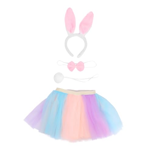 LIFKOME 1 Satz Gazerock Für Mädchen Ostern Kinderkostüm Tüllrock Für Mädchen Ostern Kopfschmuck Partyrock Für Mädchen Mädchen-tutu Ostern Kleine Mädchen Cosplay von LIFKOME