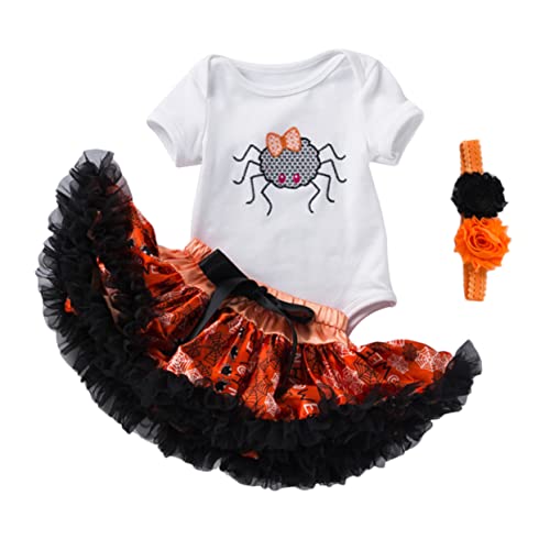 LIFKOME 1 Satz Halloween-kleideranzug Halloween-outfit Für Kleinkinder Kinderkostüme Kinderrock Mädchen Strampler Babyanzüge Halloweenkostüm Kleidung Halloween- -outfit Garn von LIFKOME