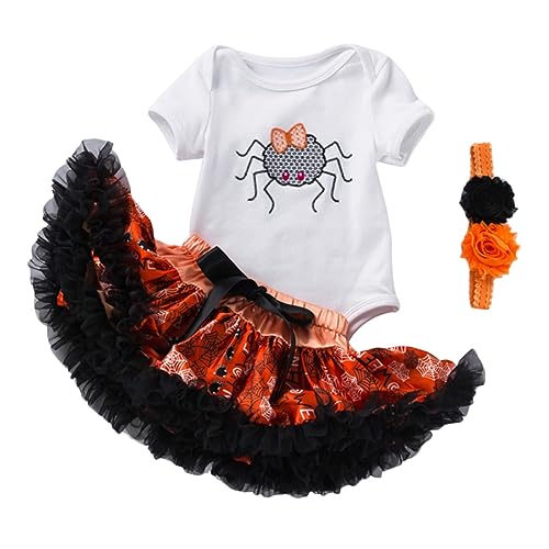 LIFKOME 1 Satz Halloween-kleideranzug Kleidung Für Babymädchen Halloween-kostüme Für Babys Halloween-haarteil Halloween-outfits Für Babys Halloween-haarband Halloween-outfit- Garn von LIFKOME