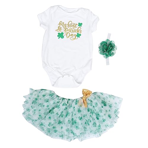 LIFKOME 1 Satz Mesh-Rock-Anzug -Outfits rock anzug grüne Anzüge Babyanzüge Kinderanzug strümpfe seidensocken party outfit kleidung Festival-Overall Baumwollkostüme Baumwolle Green von LIFKOME