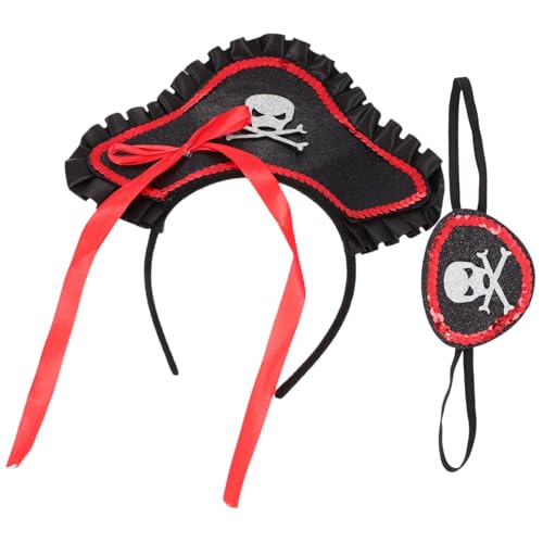 LIFKOME 1 Satz Piratenhaar- Halloween-Kostüme für Kinder Roter Anzug kinder dekor halloween costume idea halloweenkostüme für kinder Cosplay-Kostüme Piraten-Requisiten Plastik von LIFKOME