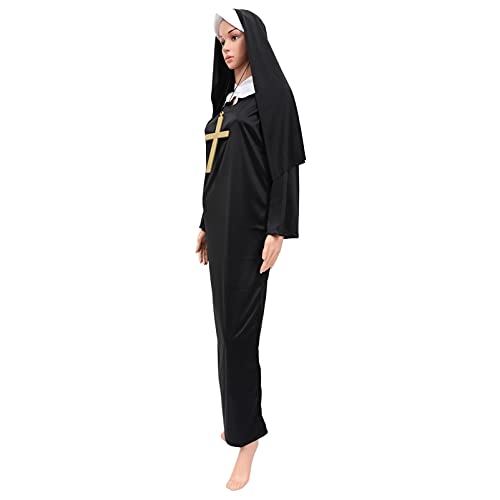 LIFKOME 1 Satz Priesterkostüm für Erwachsene Frauen Nonne Kostüm Nonnen Mithelferinnen halloween costume halloween kleidung Halloween-Dekoration Kleidung zum Thema Halloween Baumwolle von LIFKOME