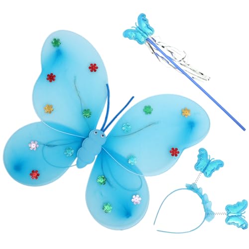LIFKOME Schmetterlingsflügel-stirnband Für Mädchen Feen-kostüm Zubehör Leicht Wiederverwendbar Keine Batterie Für Partys Und Veranstaltungen von LIFKOME