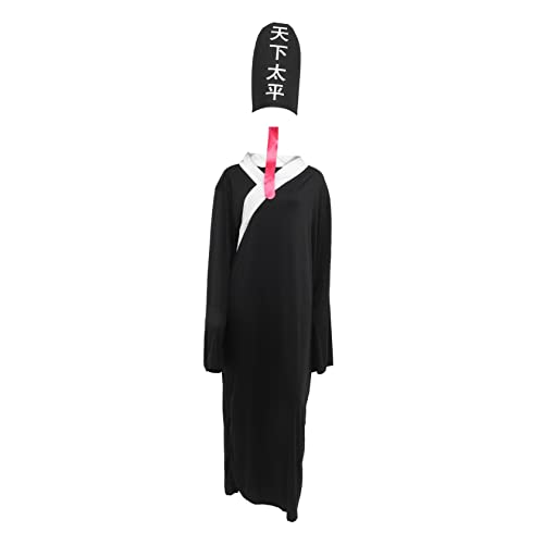 LIFKOME 1 Satz Schwarz-weiße Vergängliche Kleidung Halloween-kostüme Für Männer Gruseliges Geisterkostüm Vergänglichkeit Ghost Cosplay Kinderhalloween Geister-cosplay-kostüm Black Stoff von LIFKOME