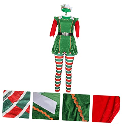 LIFKOME 1 Satz Weihnachtskostüm Elfenkleid Mädchen-outfits Weibliches Elfenkostüm Bühnenkleidung Weihnachtskleid Für Mädchen Kostüme Für Mädchen Elfenkostüm Für Mädchen Polyester von LIFKOME