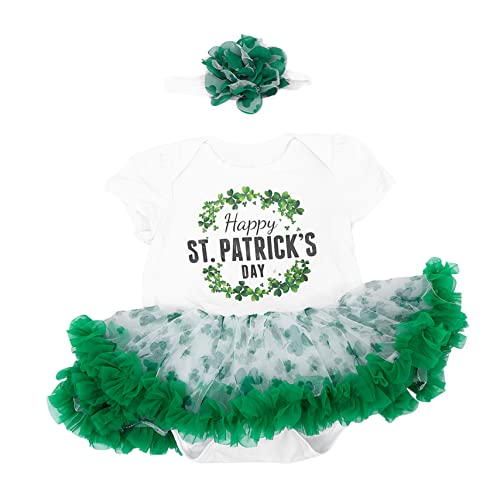 LIFKOME 1 Satz -stramplerkleid St Patricks Day Outfits -kit Kleinkind Niedlich Mode Tutu Hoodies St. Patricks Day Mädchen Body Fuchs Mädchen-tutu-kleid Hose Baumwolle von LIFKOME