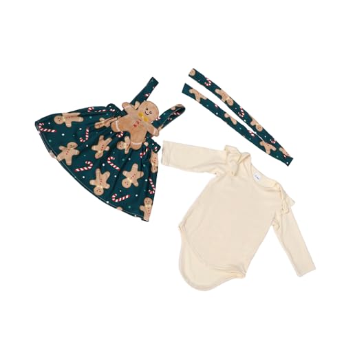 LIFKOME 1 Set Baby Mädchen Hosenträger Rock Und Strampler Kleidung Set Winter 3-6 Monate Kleinkind Weihnachten Kleid Für Neugeborene Und Kleinkinder Urlaub Kleidung von LIFKOME