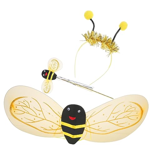 LIFKOME 1 Set Bienen Performance Requisiten Stirnband Kostüme Für Jungen Kleinkinder Tier Outfit Kinder Bienenkostüm Bienenkostüm Kleinkinder Bienen Feenflügel Bienenflügel von LIFKOME