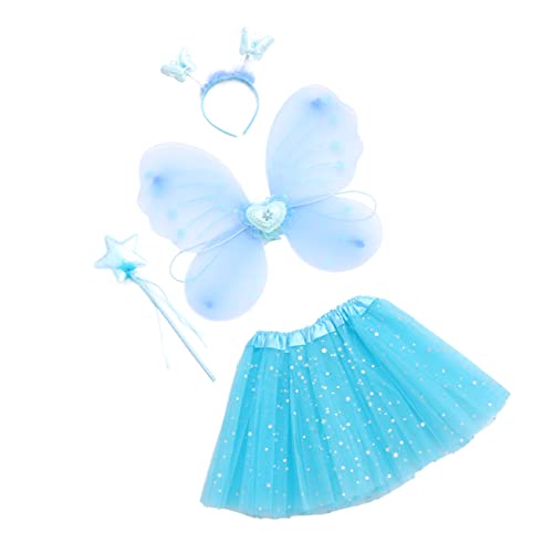 LIFKOME 1 Set Fairy Rock Performance Kleid Für Mädchen Verkleidung Mit Schimmernden Details Und Schmetterling Ideal Für Halloween Fasching Oder Karneval von LIFKOME