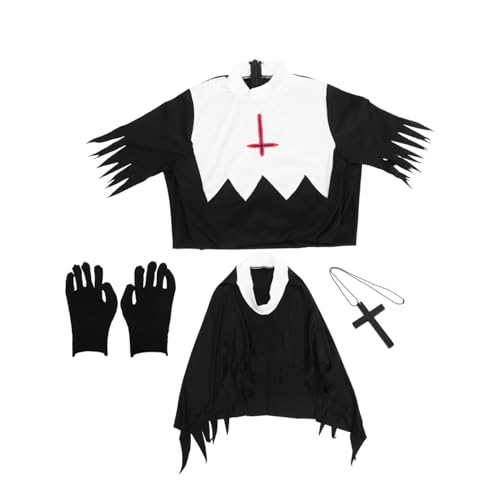 LIFKOME 1 Set Halloween Kleider Maskerade Party Dekoration Halloween Kleidung Halloween Party Kostüm Handschuhe Für Halloween Kostüm Für Frauen Gruseliges Halloween Outfit von LIFKOME