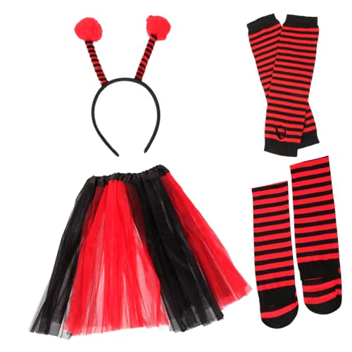 LIFKOME 1 Set Marienkäfer Bekleidungszubehör Bienenkostüm Zubehör Marienkäfer Tutu Kleid Marienkäfer Outfit Kleidung Marienkäfer Tutu Rock Marienkäfer Kostüm Kleidung von LIFKOME