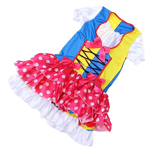 LIFKOME 1 Stück Clown Anzug Party Cosplay Kostüm Karneval Outfit Clown Hut Karnevalskostüm Clown Fliege Clown Cosplay Outfit Clown Cosplay Zubehör Clown Kostüm von LIFKOME