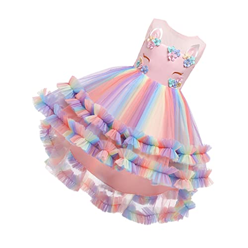 LIFKOME 1 Stück Tutu Mädchen Kleid Tüll Kleid Brautkleider Für Kinder Cosplay Outfits Dress Up Party Mädchen Kostüme Party Cosplay Rock Mädchen Kleider Party Cosplay Kostüm Rosa Baumwolle von LIFKOME