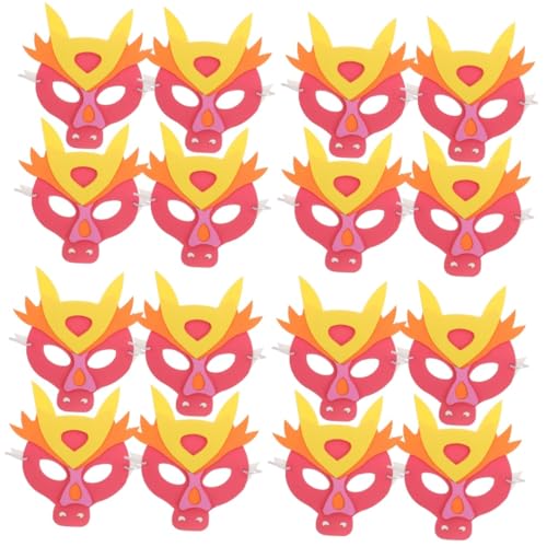 LIFKOME 16 Stk Kindermaske Zum Jahr Des Drachen Tiermaske Für Party Partymaske Cosplay-tiermaske Cosplay-maske Drachenmaske Für Maskerade Lustige Maske Für Party Süße Tiermaske Eva von LIFKOME