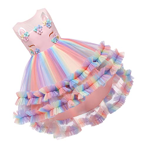 LIFKOME 1Stk Ballettröckchen Mädchen-Tutu Kleid für Kinder Tutu-Kleid Mädchen-Maskerade-Kostüm Tutu-Kostüm paillettenkleid kinder tutu rock Kindergazerock Kinderkleid Baumwolle Rosa von LIFKOME