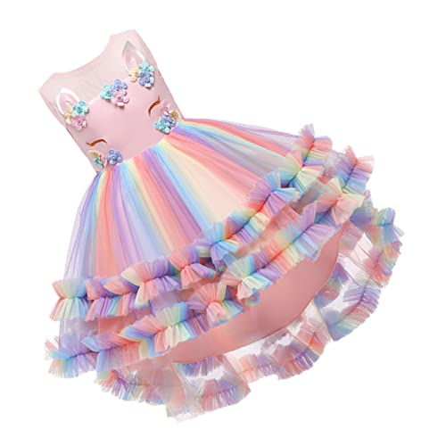 LIFKOME 1Stk Ballettröckchen Prinzessinnenkostüm für Mädchen Kindergazerock Mädchen Unterrock Performance-Rock paillettenkleid kinder tutu Mädchenkleid Cosplay-Kleid Baumwolle Rosa von LIFKOME