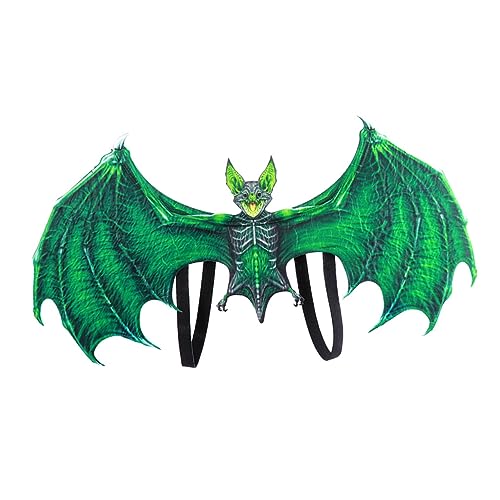 LIFKOME 1Stk Fledermausflügel halloween schminke halloween make up halloween makeup Halloween-Requisiten Kinderkostüme Halloween-Zubehör Karnevalsflügel PU-Schaum und Vliesstoff Green von LIFKOME