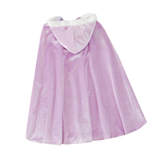 LIFKOME 1Stk Umhang für Kinder Halloweenkostüm Kinderzubehör Wintermantel für Kinder Cosplay-Mantel Halloween Costume Halloween Kleidung camoing Kinderkostüm Partykostüm Baumwolle Violet von LIFKOME