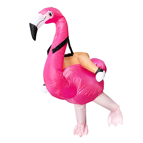 LIFKOME 1Stk aufblasbares Partykostüm Neon verwerflich aufblasbarer Flamingo für Erwachsene Karneval halloween costume halloween kleidung Flamingo-Kostüm Flamingo aufblasbare Kleidung Rosa von LIFKOME