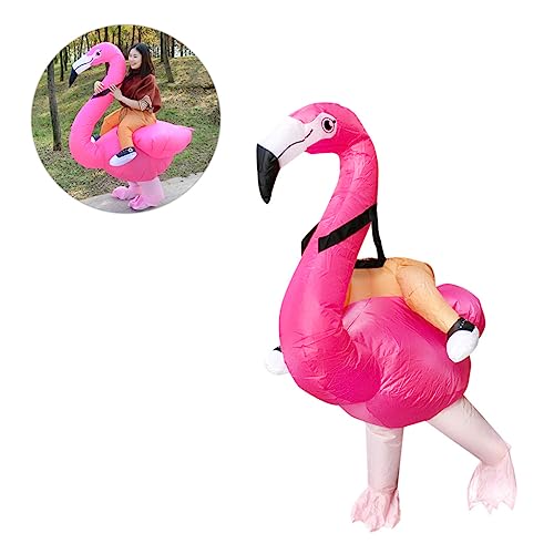 LIFKOME 1Stk aufblasbares Partykostüm halloween costume halloween kleidung Luau-Party-Outfit Flamingo-Cosplay-Overall Schlag aufblasbares Kostüm schicke Partykleidung Flamingo-Kostüm Rosa von LIFKOME