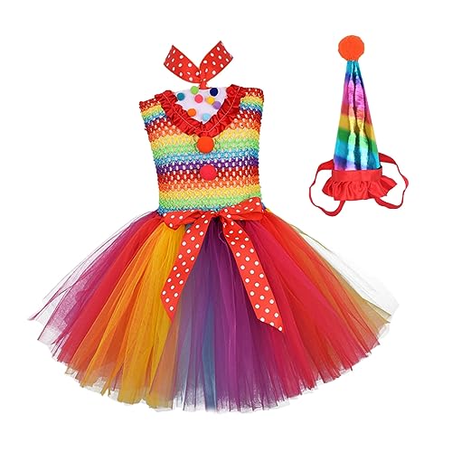 LIFKOME 1stk Regenbogen Kleid Set Cosplay-rock Tutu-kleid Kleid Aus Cosplay-kleid Partyrock Performance-kleid Tutu-rock Regenbogen-partykleid Regenbogenrock von LIFKOME