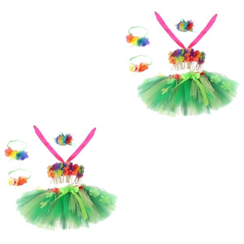 LIFKOME 2 Sätze Hawaii-Kostüme hawaiian grass skirt grass skirt suit Hawaiischer Grasrock Frauen Grasrock Frauen Hula-Rock Frauen hawaiianischer Grasrock von LIFKOME