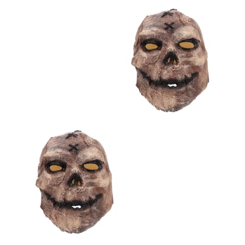 LIFKOME 2 Stk Vogels cheuche Maske halloween deko halloween schminke halloween make up Vogelscheuche Schädel Schädelmaske Halloweenkostüm gruselige Partymaske Maskerade-Party Emulsion von LIFKOME